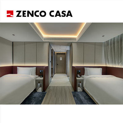 Modern Style Hotel Set Perabotan Kamar Tidur Ganda Termasuk 1300*2000mm Tempat Tidur Tunggal